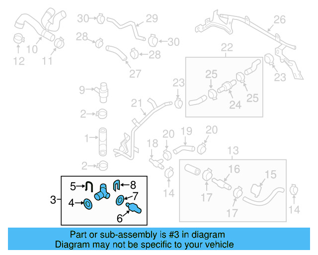 Lower Coupling 1K0-122-291-AE - View 30