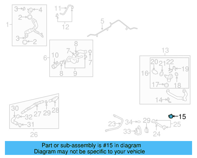 Lower Coupling 1K0-122-291-AE - View 45