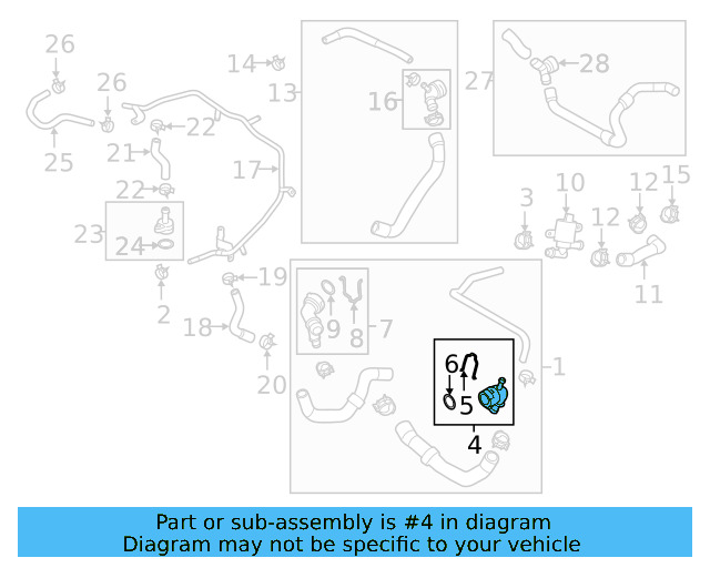 Upper Coupling 1K0-122-291-BE - View 58