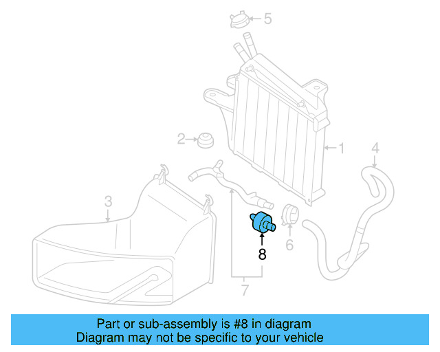Water Pipe Grommet 1K0-122-359 - View 2