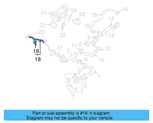Inlet Hose 1K0-122-447-EQ - View 8