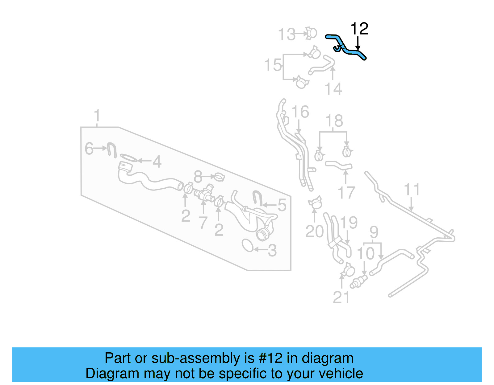 Overflow Hose 1K0-122-447-FT - View 19