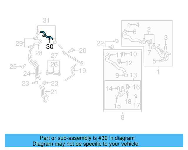 Overflow Hose 1K0-122-447-GC - View 41