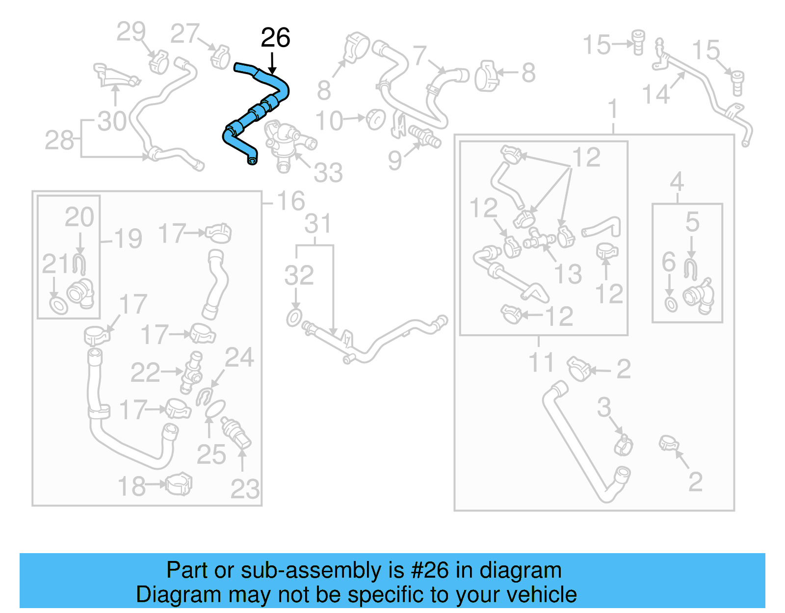 Overflow Hose 1K0-122-447-GR - View 27