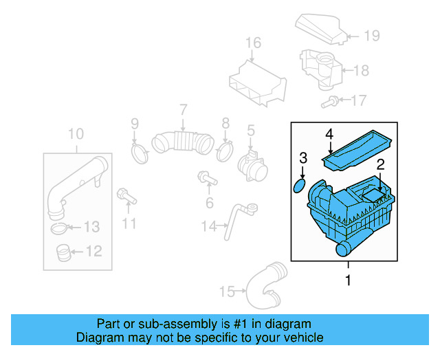 Air Cleaner Assembly 1K0-129-607-AG - View 24