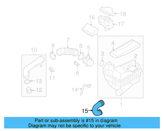 Air Duct 1K0-129-618-AN - View 19