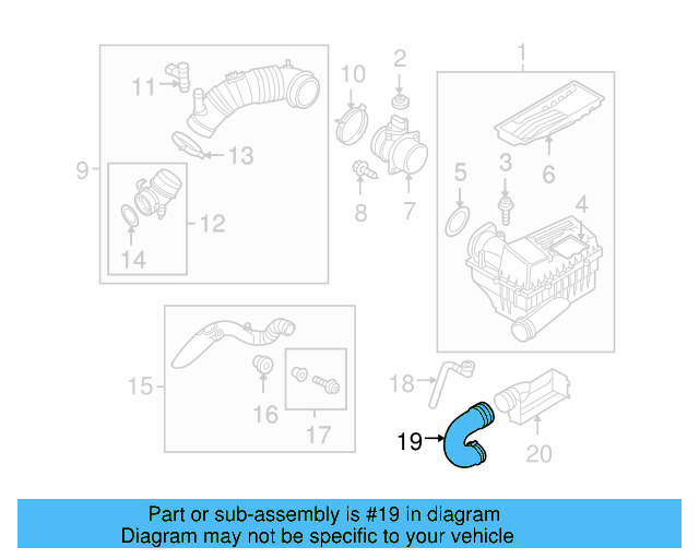 Air Duct 1K0-129-618-BK - View 24