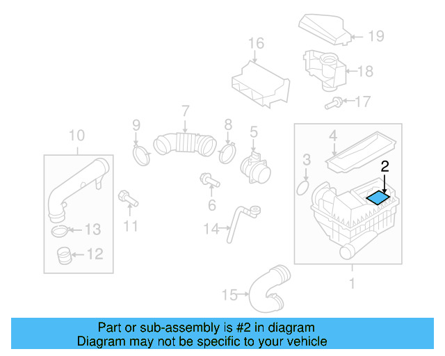 Inlet Duct 1K0-805-971-C-9B9 - View 107