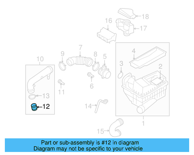 Engine Air Intake Hose 1K0-129-627-C - View 50