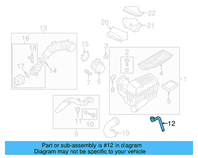 Drain Tube 1K0-129-637-D - View 22