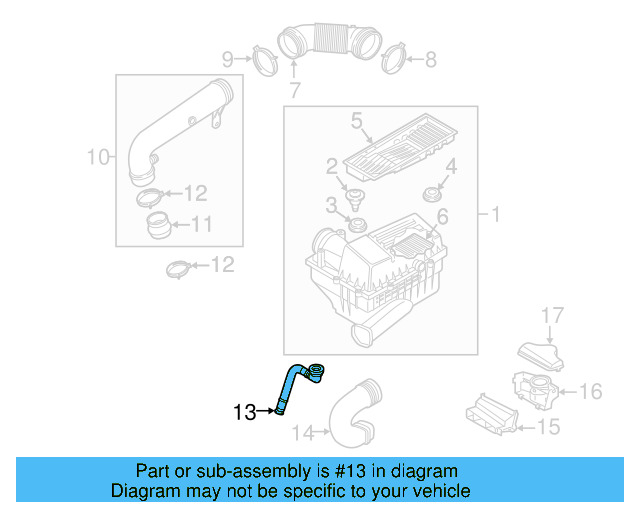 Drain Tube 1K0-129-637-D - View 24