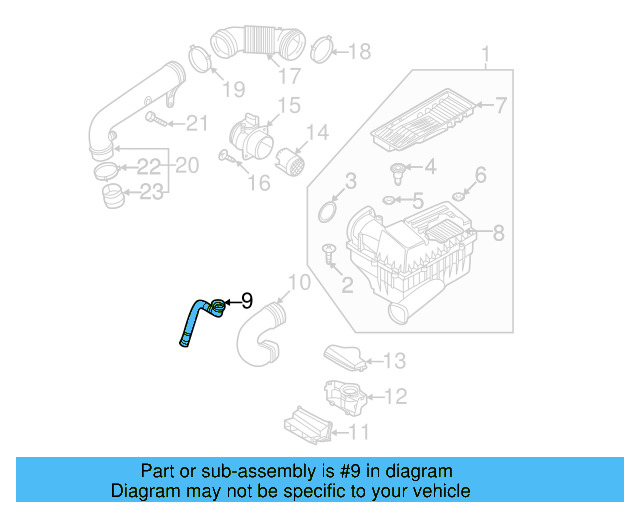 Drain Tube 1K0-129-637-D - View 25