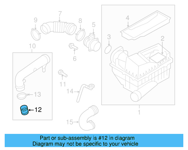 Engine Air Intake Hose 1K0-129-627-C - View 56