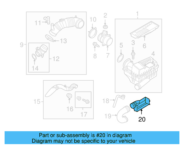 Inlet Connector 1K0-805-962-E-9B9 - View 95