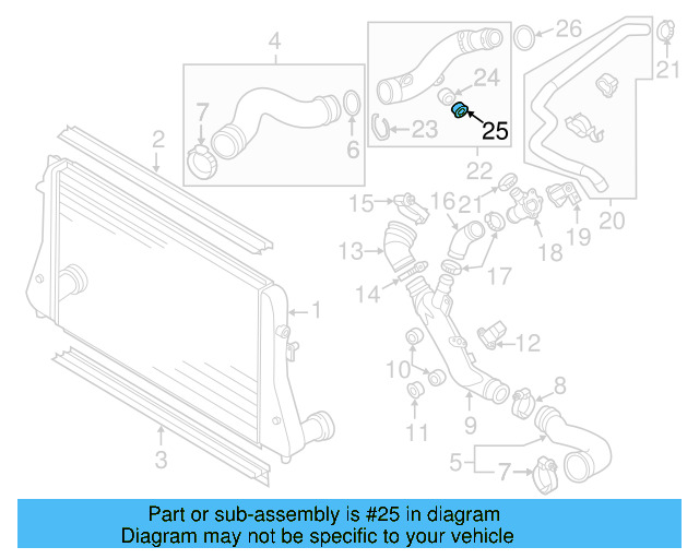 Intake Pipe Bushing 1K0-129-734-B - View 13