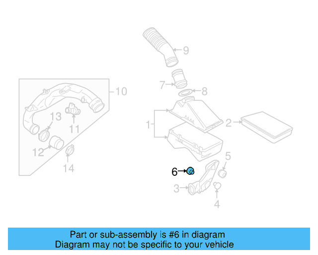 Intake Pipe Bushing 1K0-129-734-B - View 38