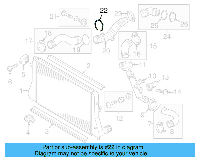 Connector Pipe Retainer Clip 1K0-145-769-J - View 36