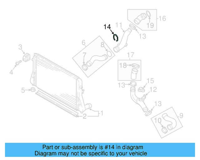 Connector Pipe Retainer Clip 1K0-145-769-J - View 37