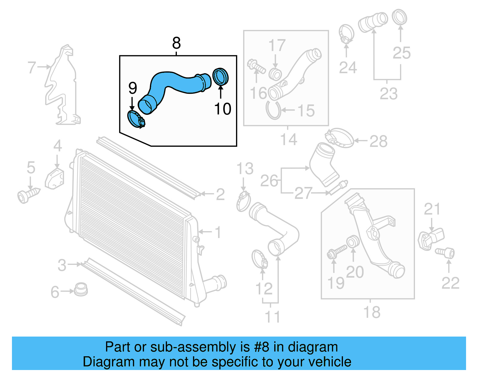 Inlet Hose 1K0-145-832-AT - View 11