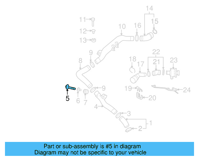 Pressure Hose 1K0-145-834-AM - View 31