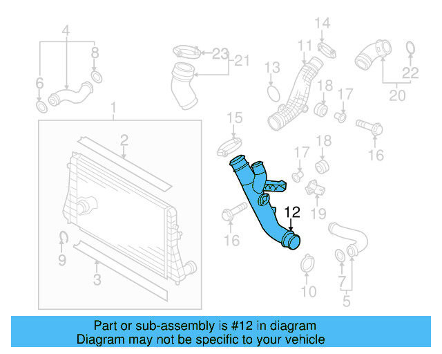 Pressure Hose 1K0-145-834-AM - View 33