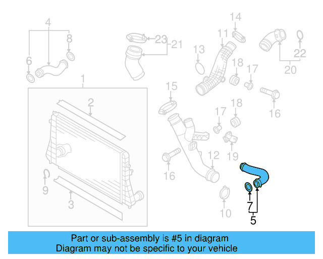 Pressure Hose 1K0-145-834-AM - View 34