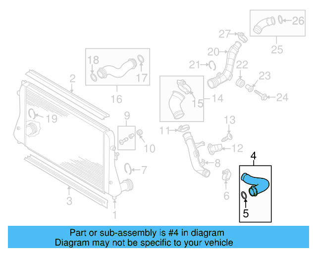 Pressure Hose 1K0-145-834-AM - View 50