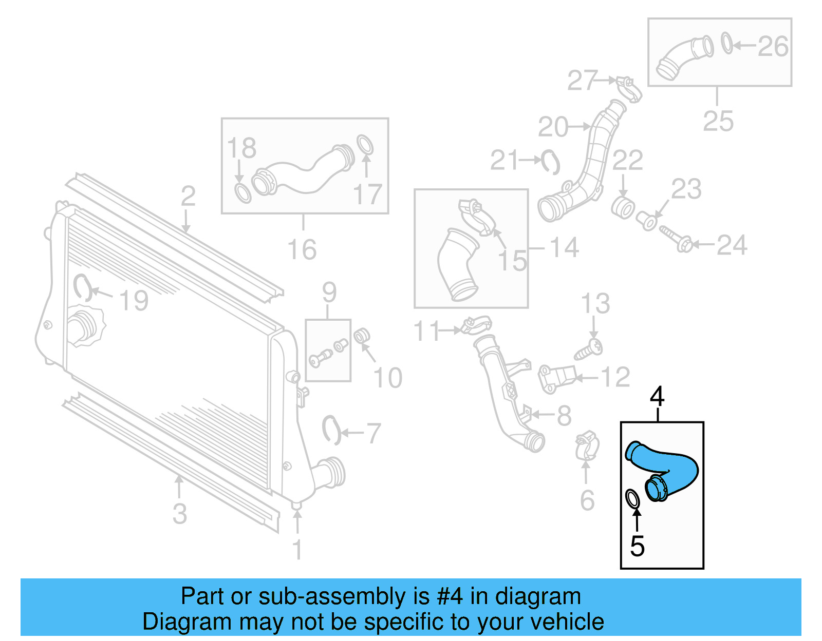 Pressure Hose 1K0-145-834-AM - View 35