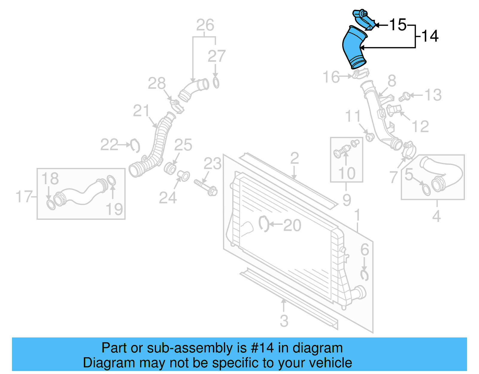 Pressure Tube 1K0-145-838-AG - View 13