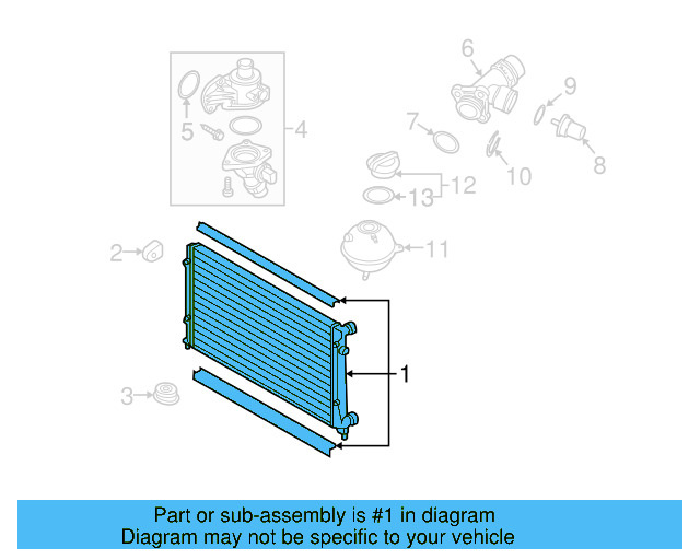 Radiator 1K0-198-251-CS - View 16