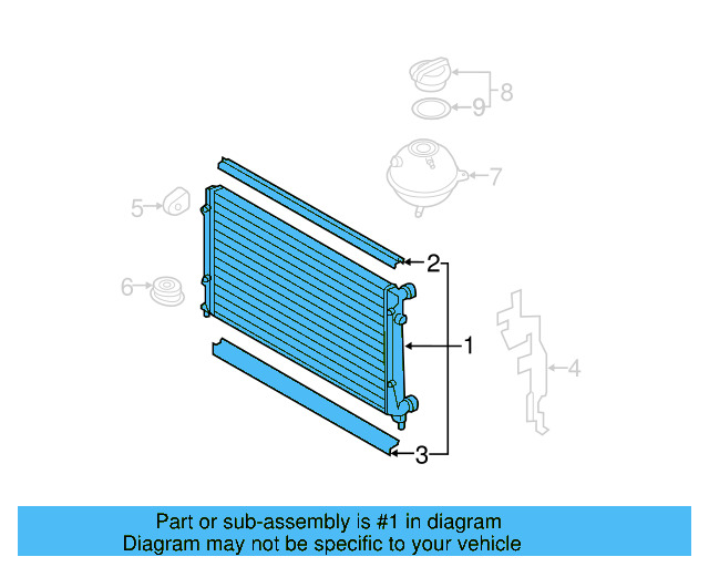 Radiator 1K0-198-251-CS