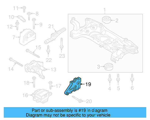 Trans Mount Bracket 1K0-199-117-CK - View 19