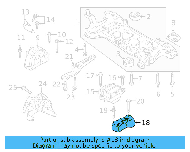 Trans Mount Bracket 1K0-199-117-AB - View 9
