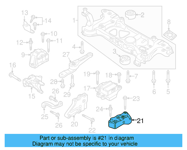 Trans Mount Bracket 1K0-199-117-AB - View 10