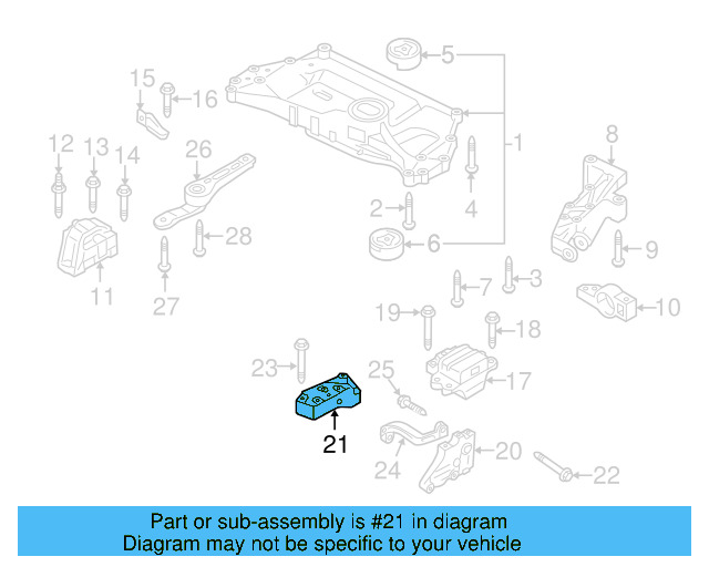 Trans Mount Bracket 1K0-199-117-AB - View 57