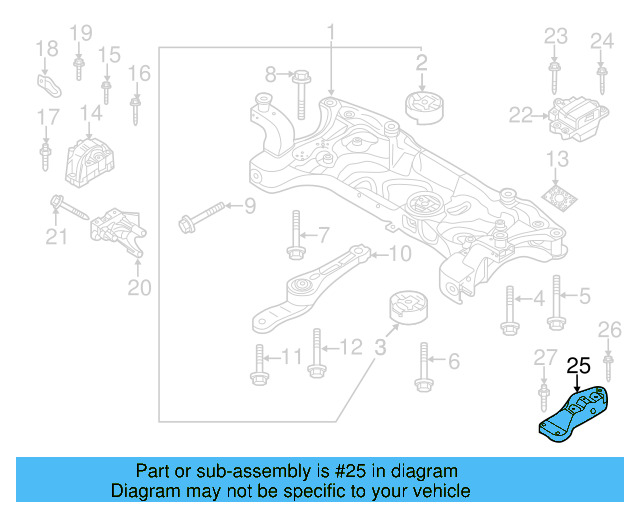 Trans Mount Bracket 1K0-199-117-AB - View 56