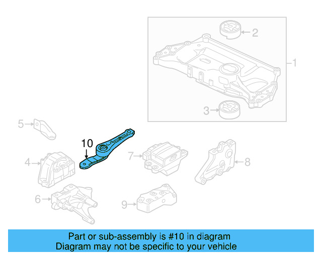Trans Mount Lower Bracket 1K0-199-117-CD - View 34