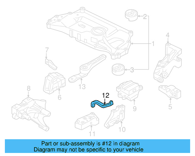 Rear Support Support Bracket 1K0-199-359-E - View 28
