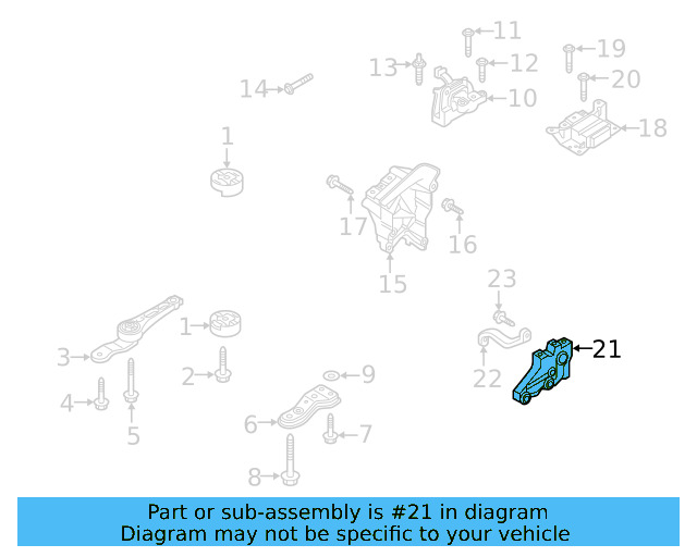 Rear Support Support Bracket 1K0-199-359-E - View 55