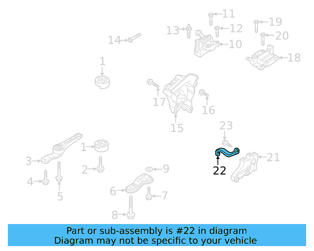 Trans Mount Bracket 1K0-199-117-CK