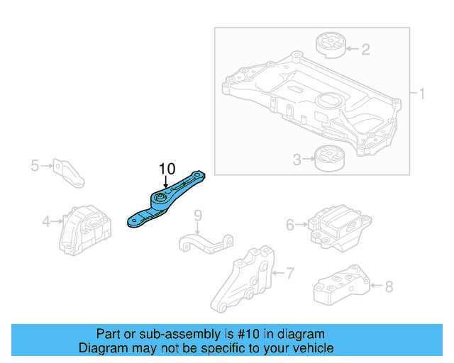 Rear Support 1K0-199-855-BJ - View 73