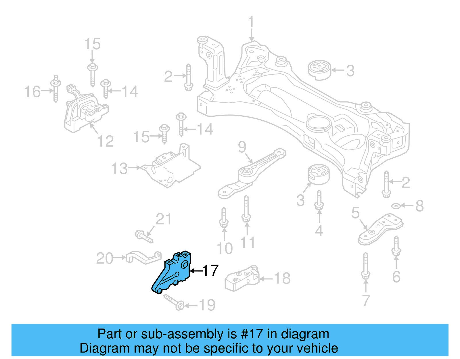 Trans Mount Bracket 1K0-199-117-CK - View 21