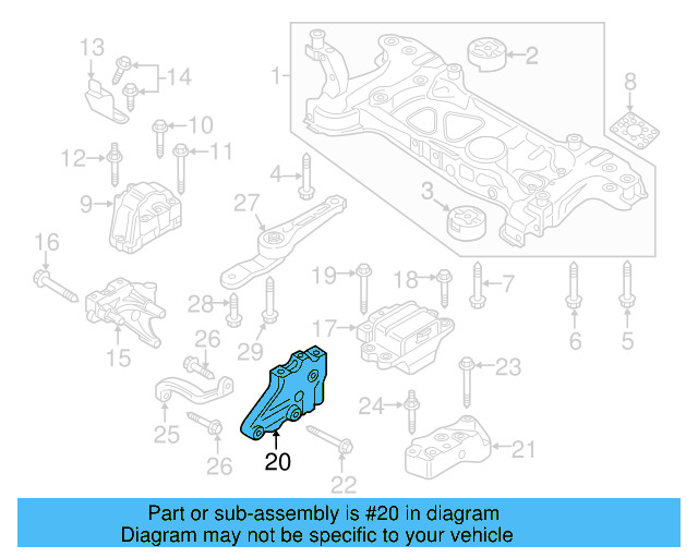 Trans Mount Bracket 1K0-199-117-CK - View 23
