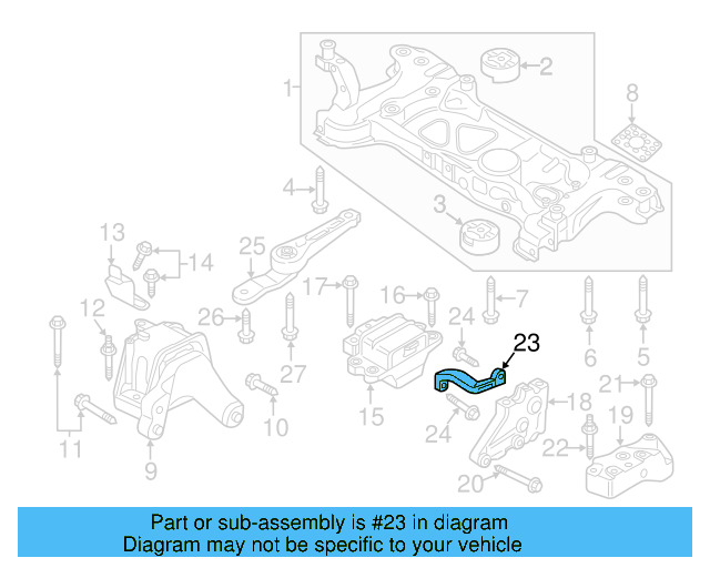 Rear Support Support Bracket 1K0-199-359-E - View 25