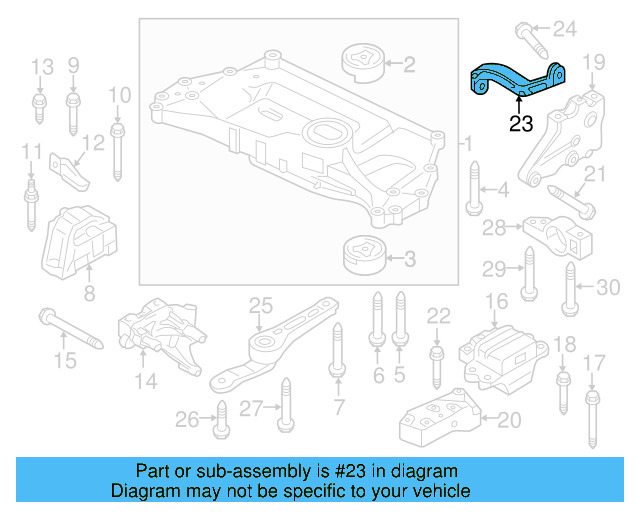 Trans Mount Lower Bracket 1K0-199-117-CD - View 88