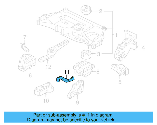 Rear Support Support Bracket 1K0-199-359-E - View 50