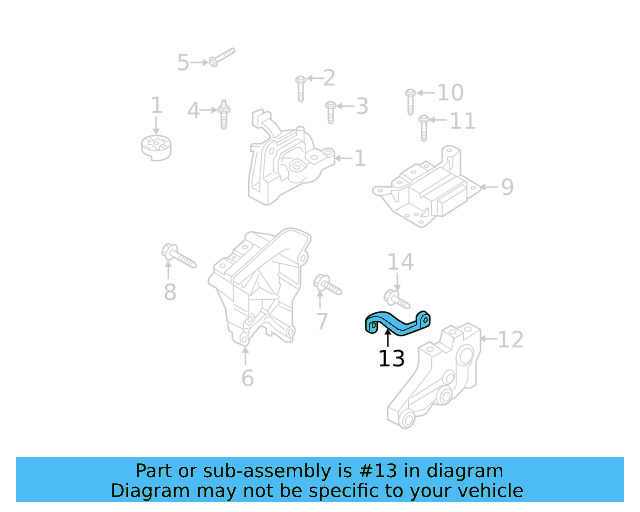 Rear Support Support Bracket 1K0-199-359-E - View 30