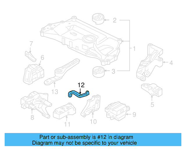Rear Support Support Bracket 1K0-199-359-E - View 58