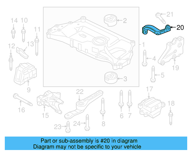 Rear Support Support Bracket 1K0-199-359-E - View 32