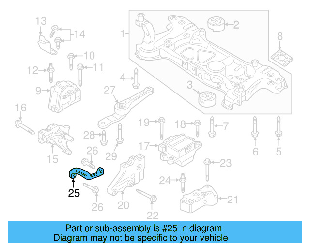 Rear Support Support Bracket 1K0-199-359-E - View 33